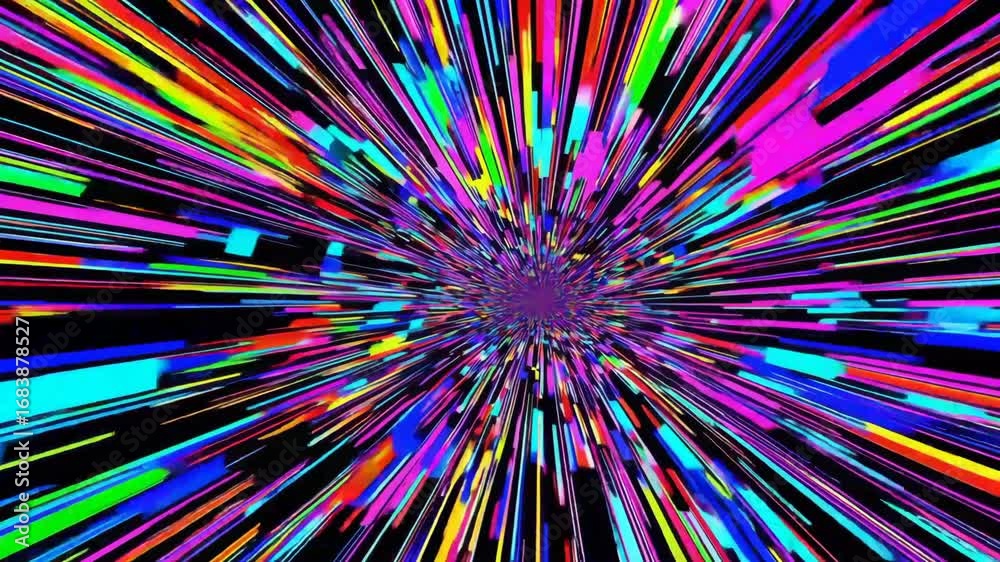 custom made wallpaper toronto digitalMulticolored glitch animation background with high-speed distortion.