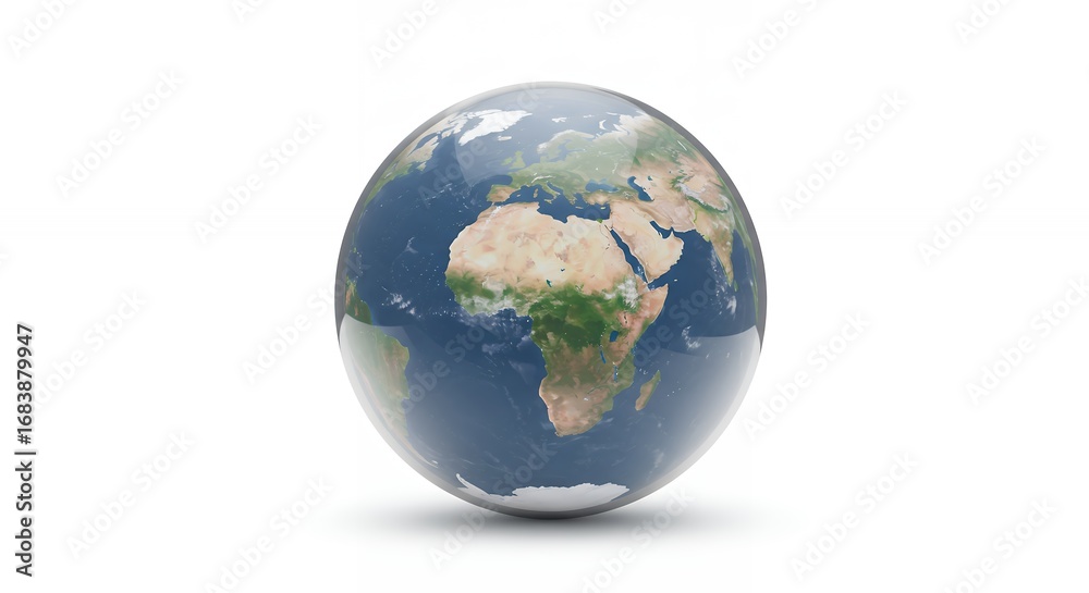 Fototapeta premium Earth globe world map