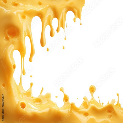 Cheese Splash - A Delicious Visual Feast , PNG isolated cut out image