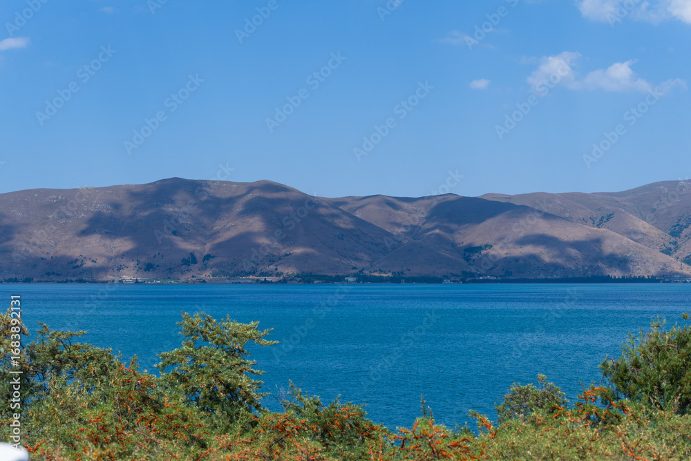 Fototapeta premium Amazing view of Lake Sevan, Armenia