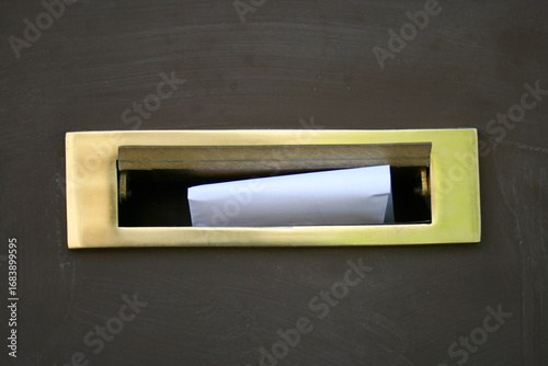 Beautiful retro styled with patina post mailbox