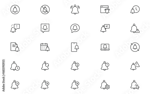 bell icon, alarm bell, alert bell,  bell, vector