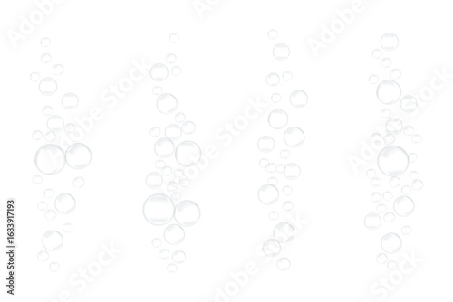 Realistic transparent png fizzy water bubbles carbonated under sea water bubbles drops isolated background clear soda sparkle mineral drink glass beverage liquid  air floating soap