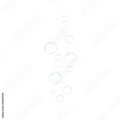 Realistic transparent png fizzy water bubbles carbonated under sea water bubbles drops isolated background clear soda sparkle mineral drink glass beverage liquid  air floating soap