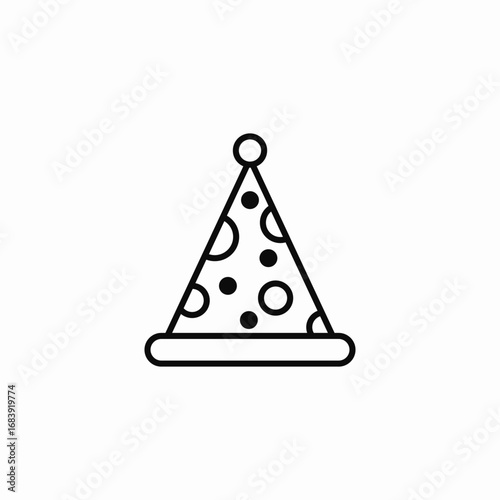 party hat icon sign vector