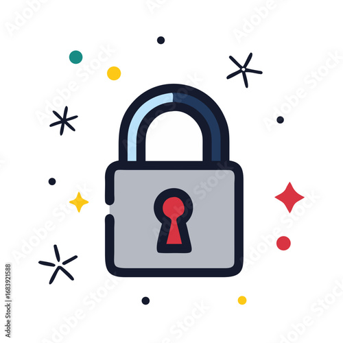 vector icon of two interlocked hexagons