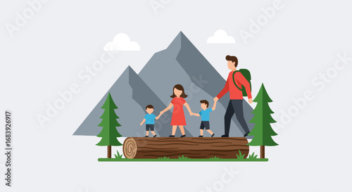 United Family Hiking Adventure: Building Resilience and Connection in Nature's Embrace