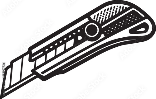Paper cutter, slicer vector icon