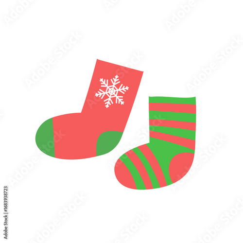 クリスマスのプレゼントを入れる靴下セット