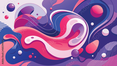 Cosmic Swirl: Abstract Galaxy Art