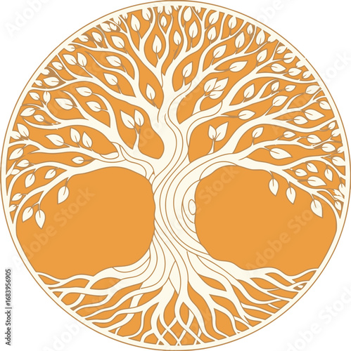 Circular Tree of Life: Spiritual Symbol
