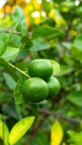 Wallpaper Mural Close-up of green limes on branch Torontodigital.ca