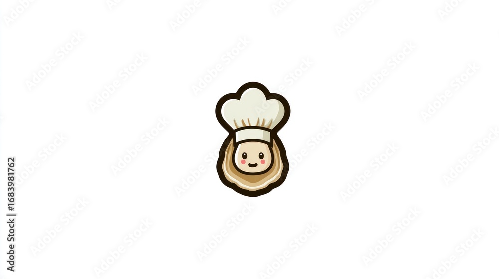 Obraz premium Cute cartoon chef graphic design