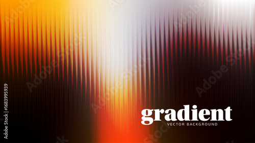 Ripple gradient background design. Modern distortion ripple glass texture effect. Abstract fractal effect ribbed glass texture with vibrant gradients smooth fluted horizontal vector bg