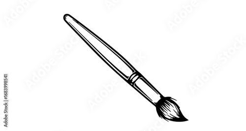 Paint brush, a classic tool for creating art and expressing creativity