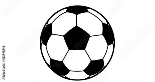 Classic black and white soccer ball, a popular sport equipment