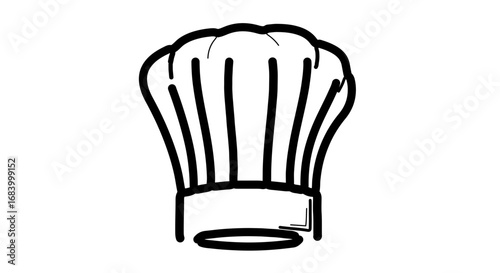 Illustration of a chefs hat, a symbol of culinary expertise