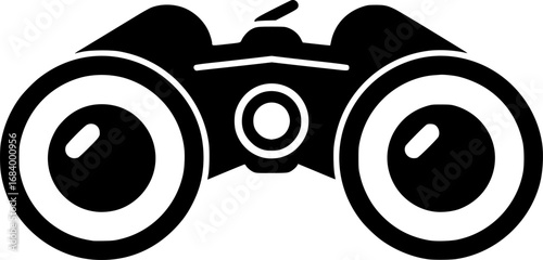binocular icon vector illustration