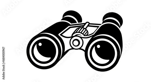 binocular icon vector illustration