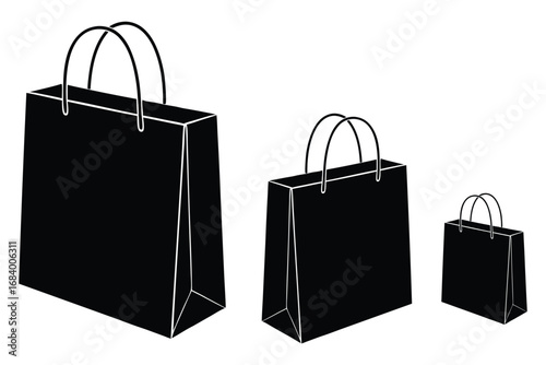 Minimalist Square Shopping Bag with Short Handles