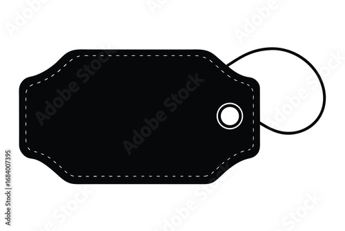 Rounded Rectangle Discount Tag Silhouette
