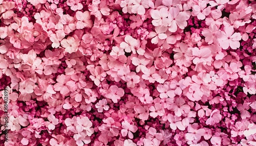 The image shows numerous light pink blossoms densely packed together, forming a full-frame floral pattern with subtle variations in color and shape.