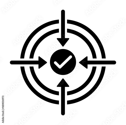 impact icon. vector line illustration