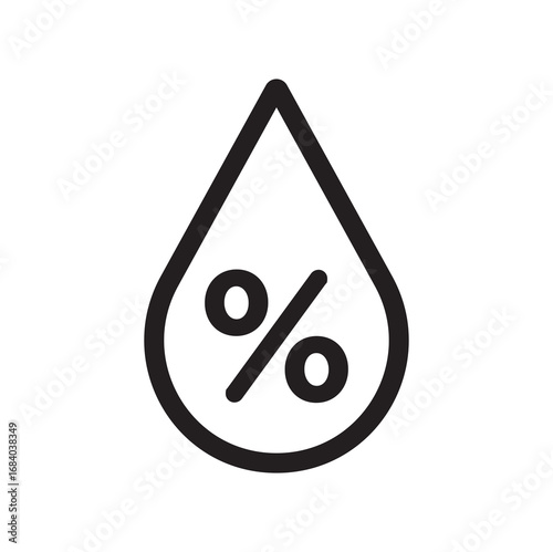 Saturated fat icon, isolated Saturated fat sign. vector illustration