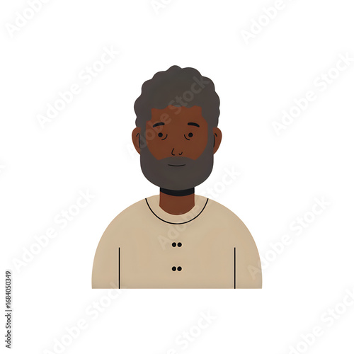 illustration of an old grandfather 