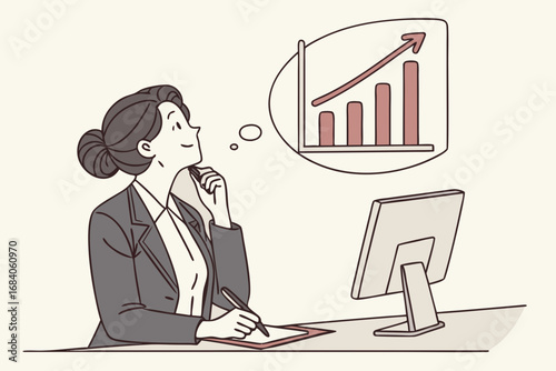 business people working, with office supplies around