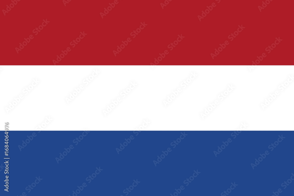 Dutch flag isolated vector illustration