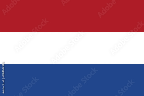 Dutch flag isolated vector illustration