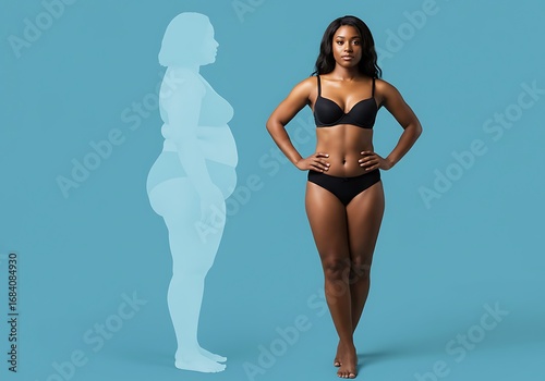 Beautiful Woman's Transformation Confident & Fit After Weight Loss Journey