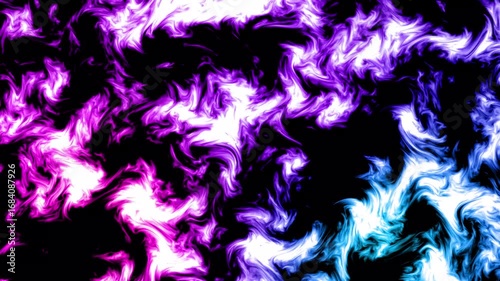 Abstract Fractal Noise Overlay Background. Looping fractal noise overlay animation with abstract swirling textures and dynamic grain. Ideal for cinematic effects, background textures.