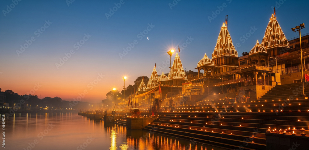 Fototapeta premium Haridwar ghats ganga river
