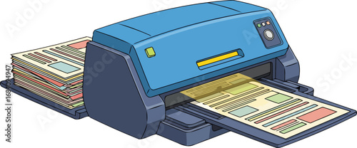 highspeed office printer processing documents efficient multitasking machine