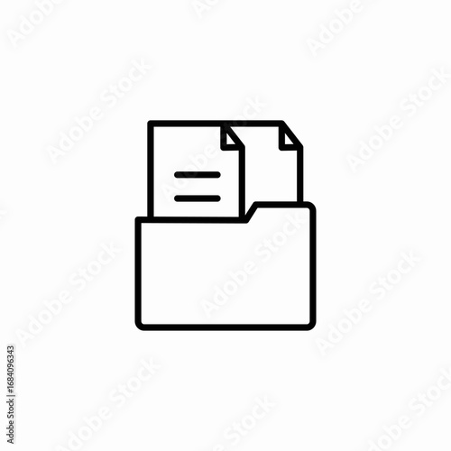 file document icon sign vector