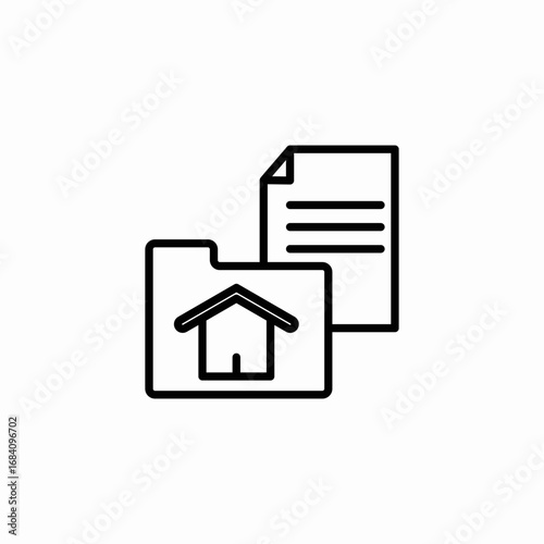 house contract icon sign vector