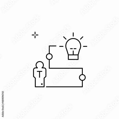 innovative thinking icon sign vector