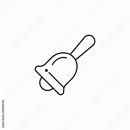 notification bell icon sign vector