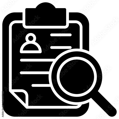 Recruitment Process Solid Icon