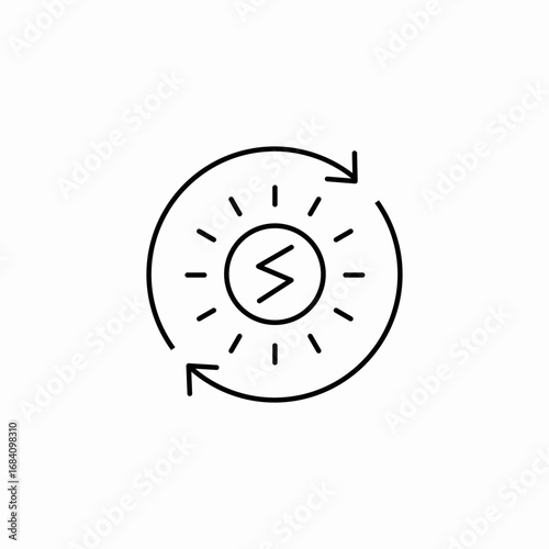 renewable energy icon sign vector