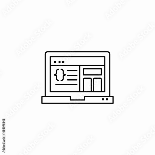 responsive website icon sign vector