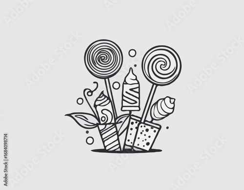 Candy Vector For Print
