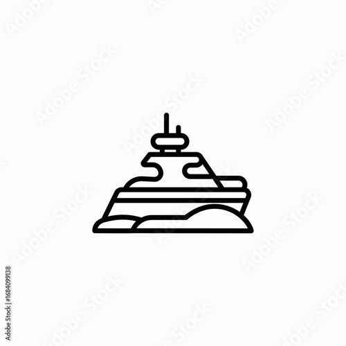 ship yacht icon sign vector