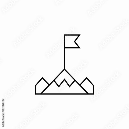 success ambition icon sign vector