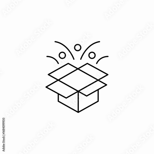 surprise gift icon sign vector