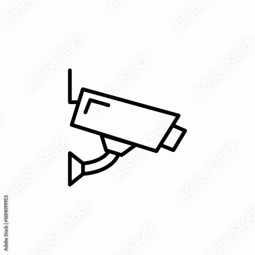 survillance camera icon sign vector