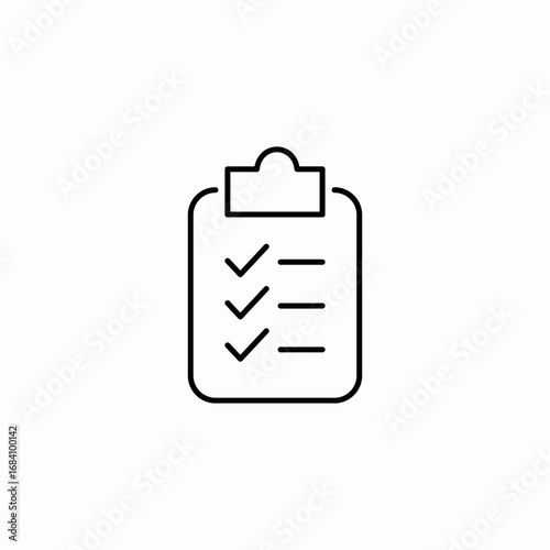 task list icon sign vector