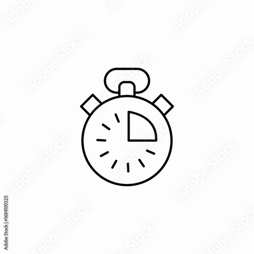 timer watch icon sign vector